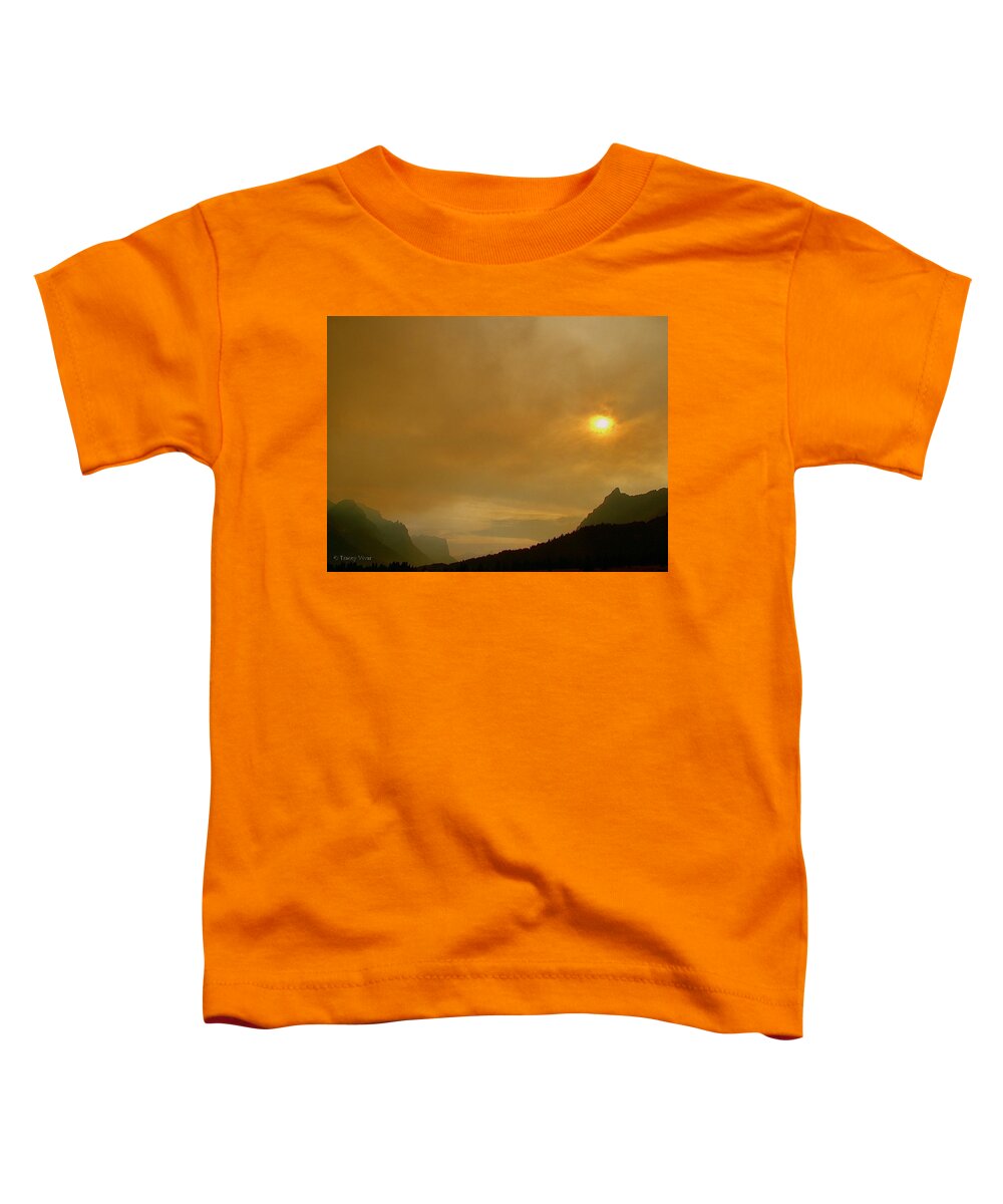 Fire Toddler T-Shirt featuring the photograph Fire and Sun by Tracey Vivar
