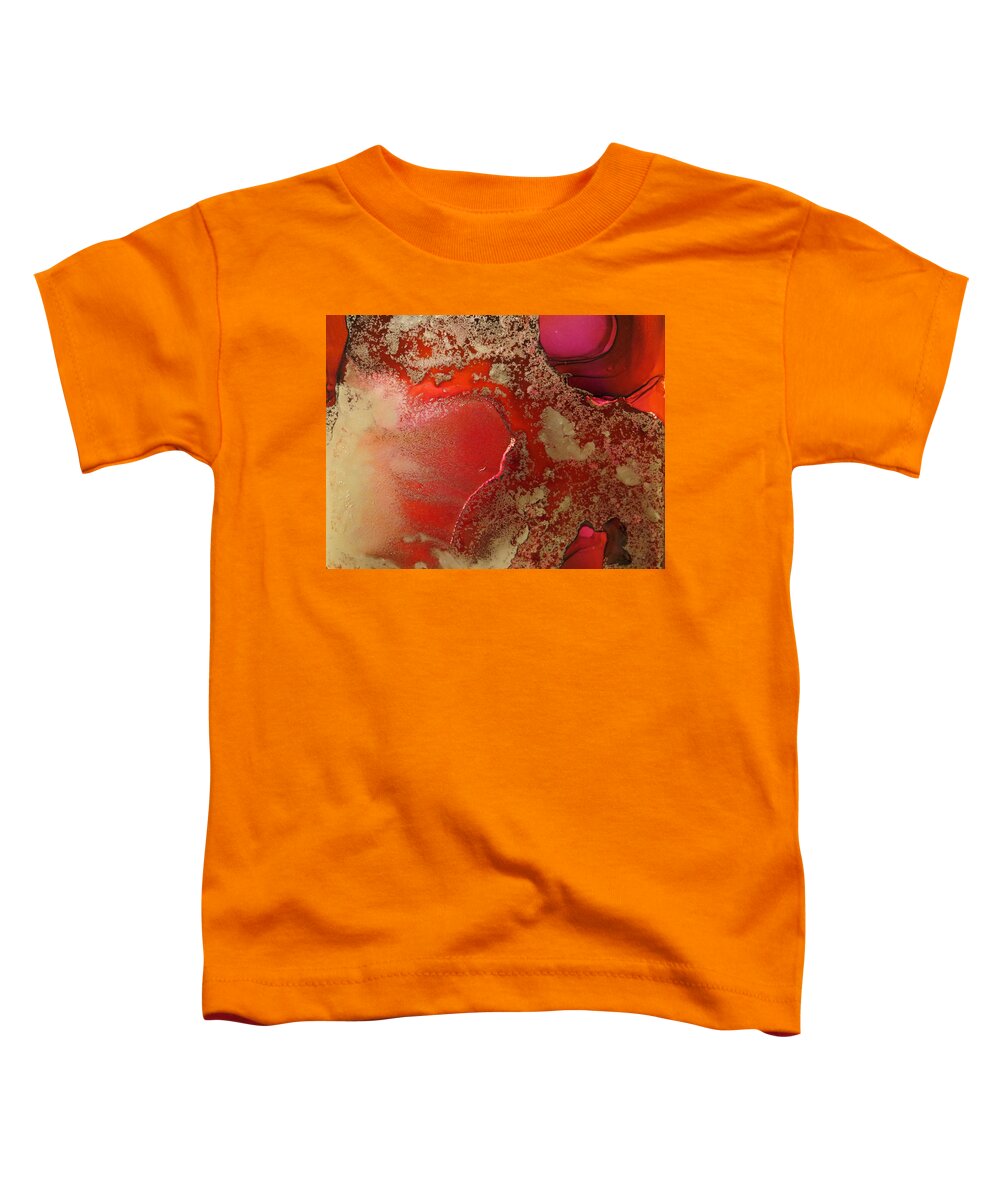 Abstract Toddler T-Shirt featuring the painting Flare by Soraya Silvestri