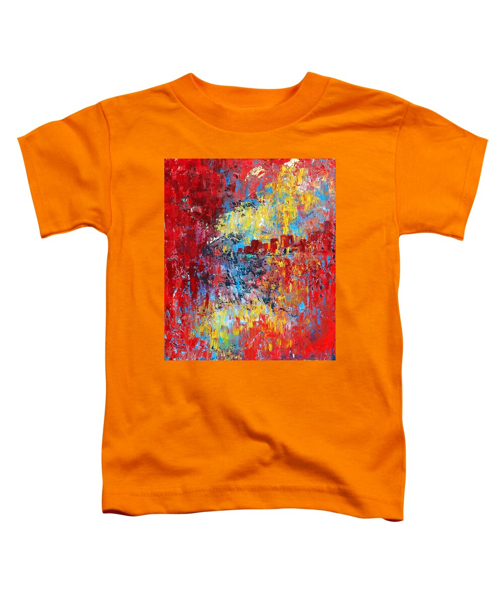 Abstract Toddler T-Shirt featuring the painting Forgotten by Emily Page
