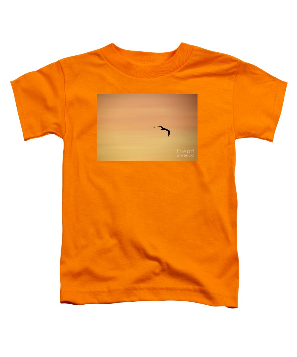 Grantlake Toddler T-Shirt featuring the photograph Forster's Tern Silhouette by Erica Freeman