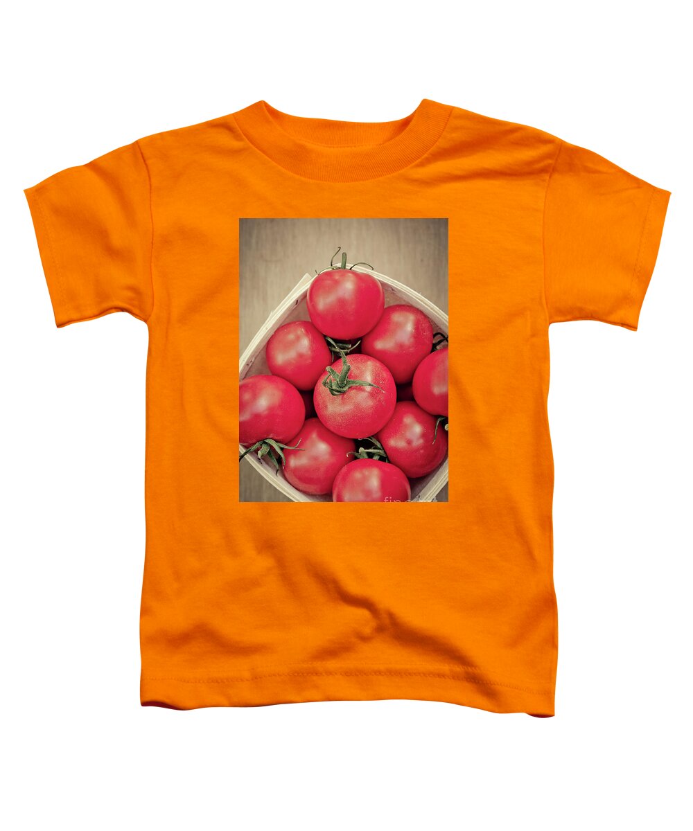 Food Toddler T-Shirt featuring the photograph Fresh Ripe Tomatoes by Edward Fielding