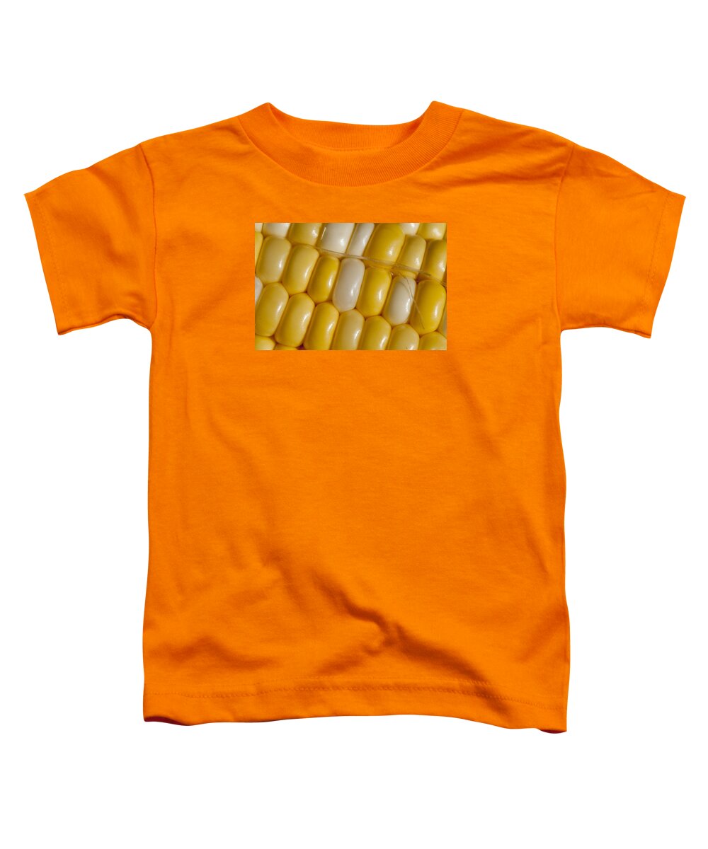 Close-up Toddler T-Shirt featuring the photograph Fresh Yellow corn by Brian Green