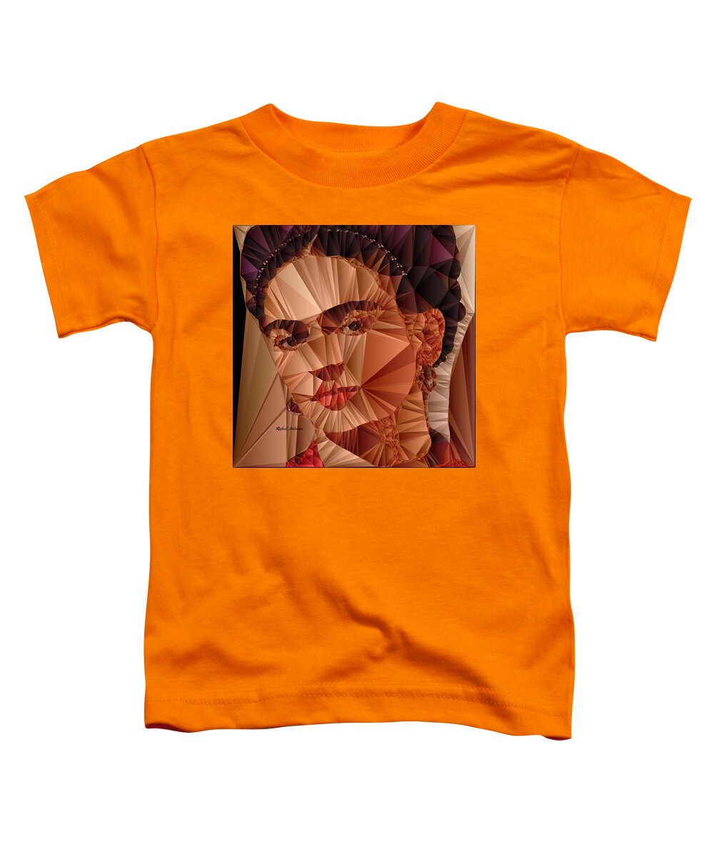 Rafael Salazar Toddler T-Shirt featuring the digital art Frida Kahlo by Rafael Salazar