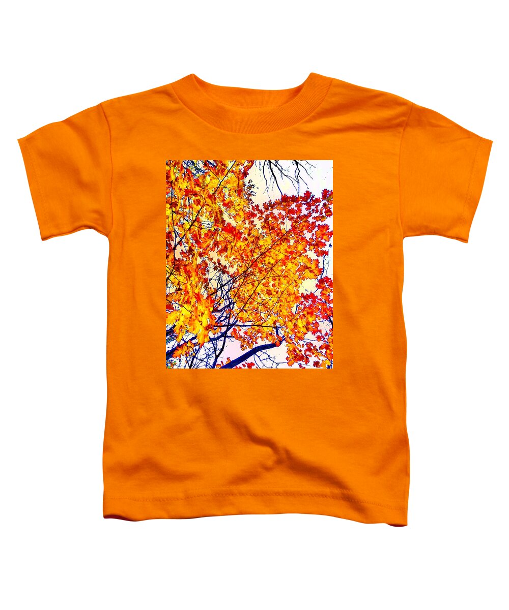Overland Park Toddler T-Shirt featuring the photograph Glorious Foliage by Michael Oceanofwisdom Bidwell