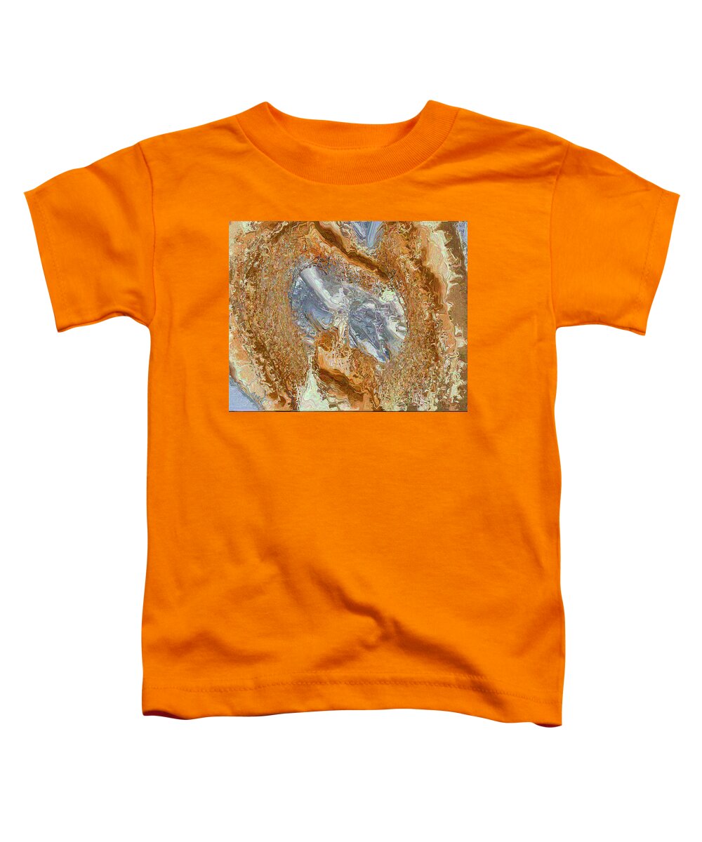 Abstract Digital Art Toddler T-Shirt featuring the digital art Gold and Silver by Charmaine Zoe