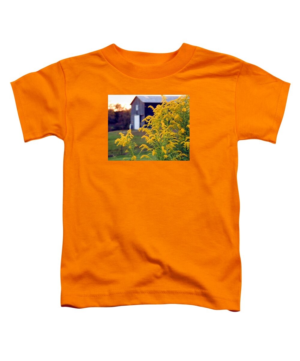Landscape Toddler T-Shirt featuring the photograph Goldenrod by Sam Davis Johnson