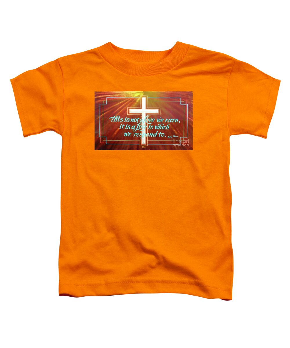 Jesus Toddler T-Shirt featuring the painting Grace by Alan Johnson