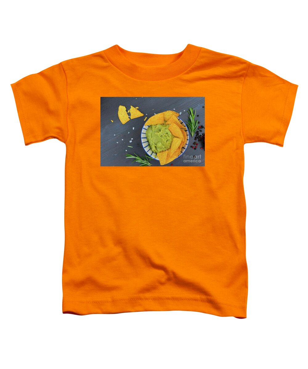 Guacamole Toddler T-Shirt featuring the photograph Green Guacamole by Anastasy Yarmolovich