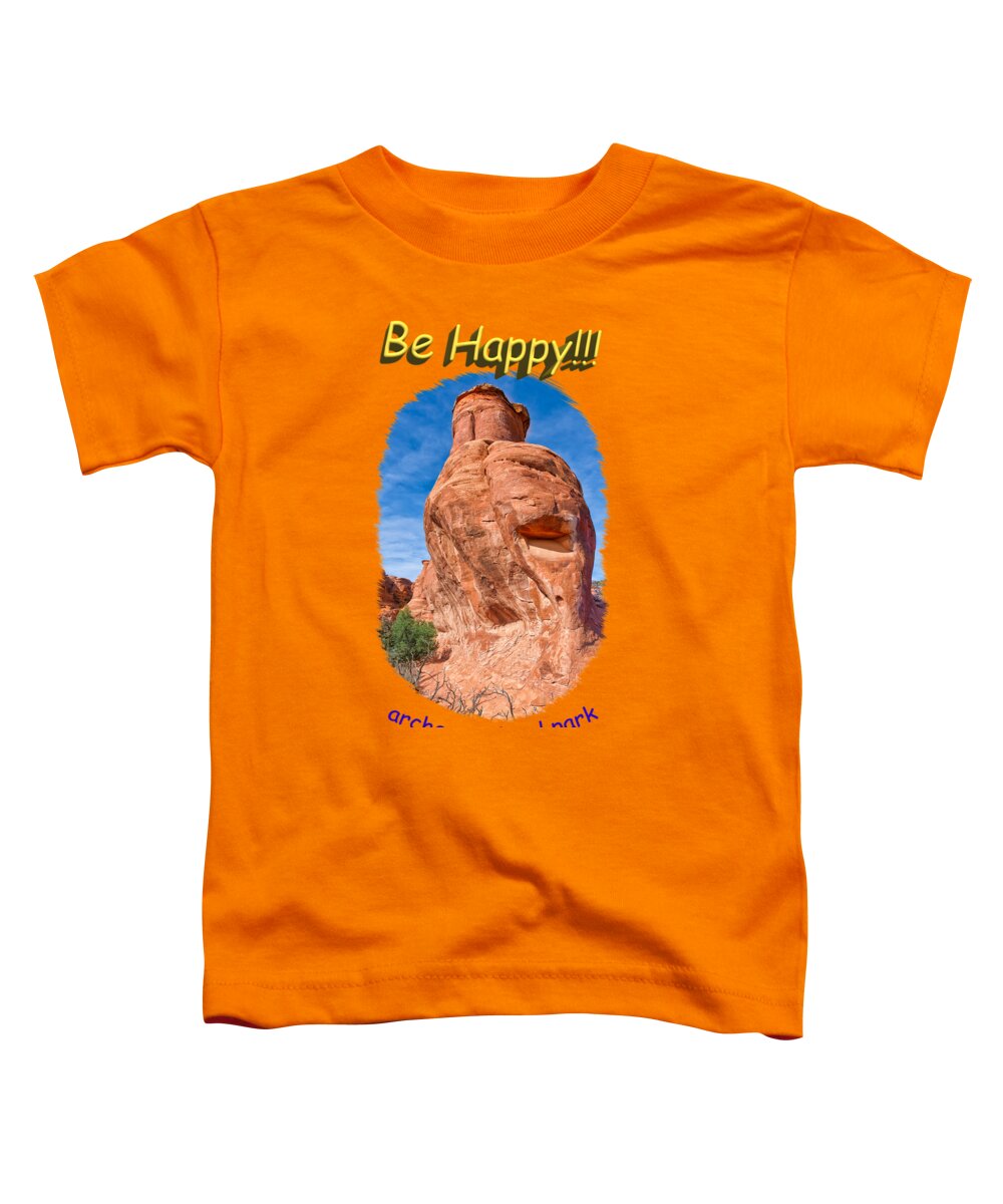Adventure Toddler T-Shirt featuring the photograph Happy Rock by John M Bailey