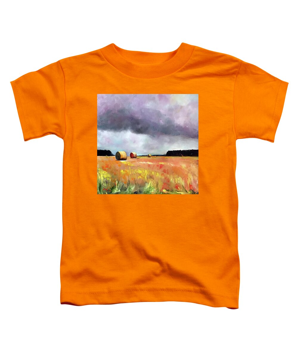  Toddler T-Shirt featuring the painting Heading to the Beach by Josef Kelly