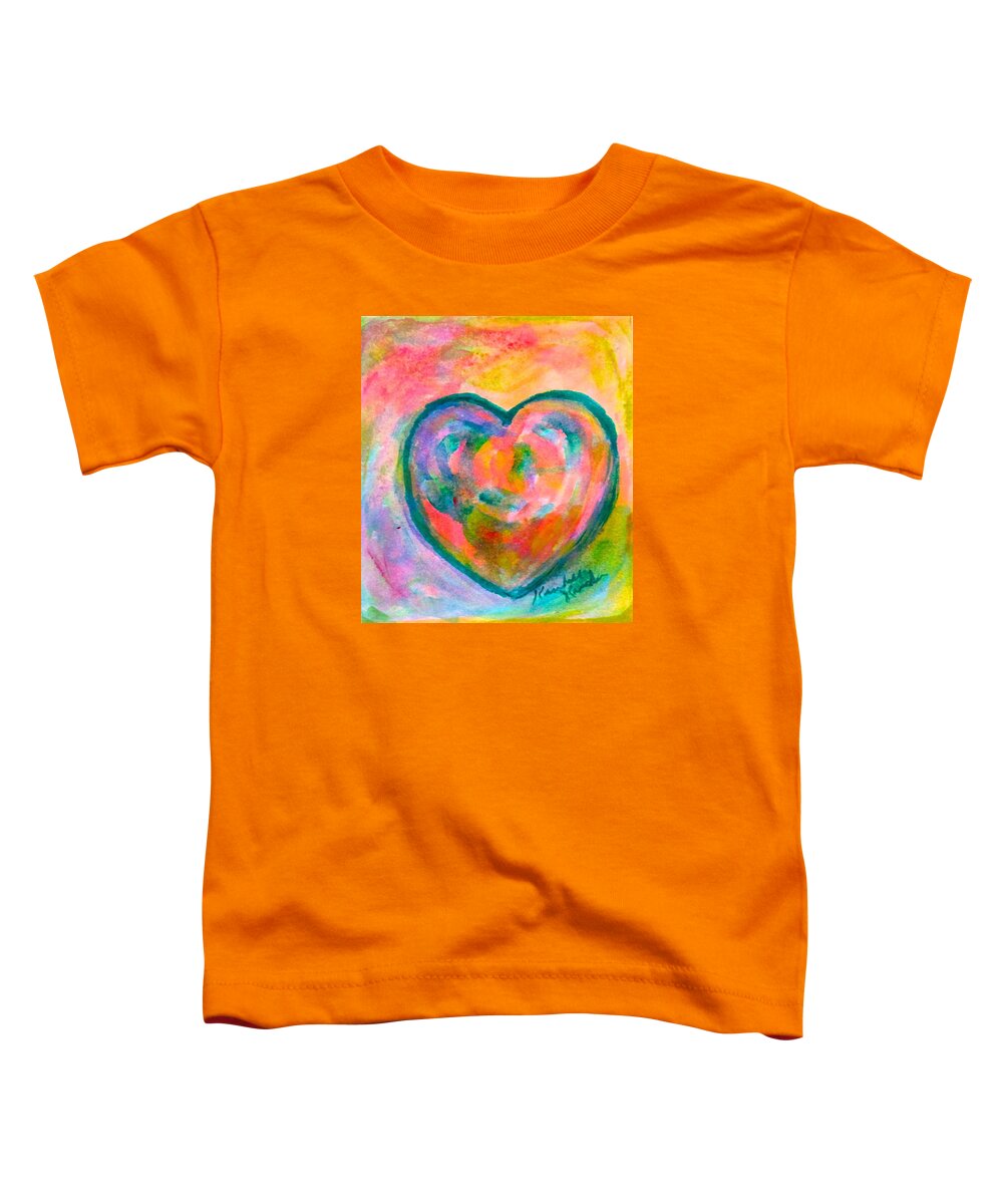 Heart Toddler T-Shirt featuring the painting Heart Mist by Kendall Kessler