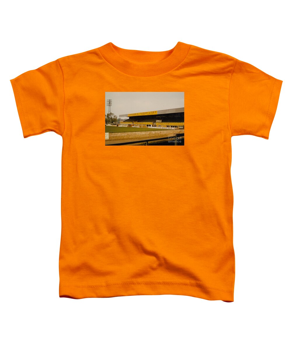  Toddler T-Shirt featuring the photograph Hereford United - Edgar Street - Merton Stand 2 - 1980s by Legendary Football Grounds