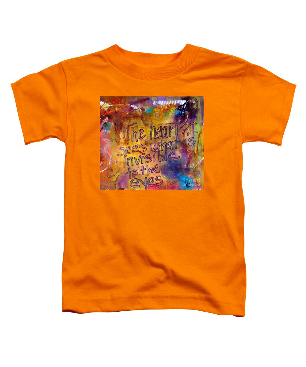Greeting Cards Toddler T-Shirt featuring the painting Inside Out by Angela L Walker