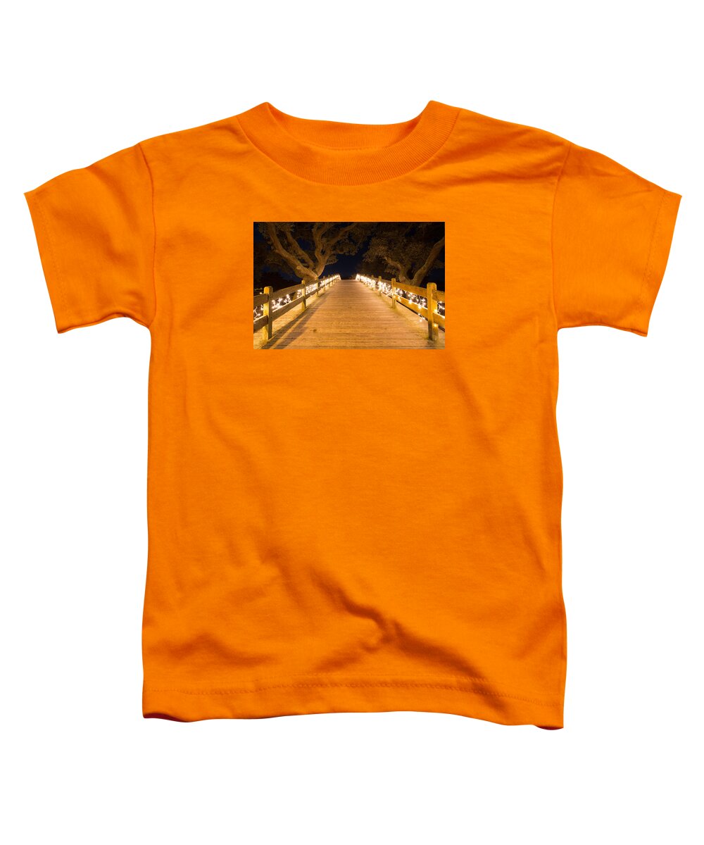 Boardwalk Toddler T-Shirt featuring the photograph Into by Jim Neal
