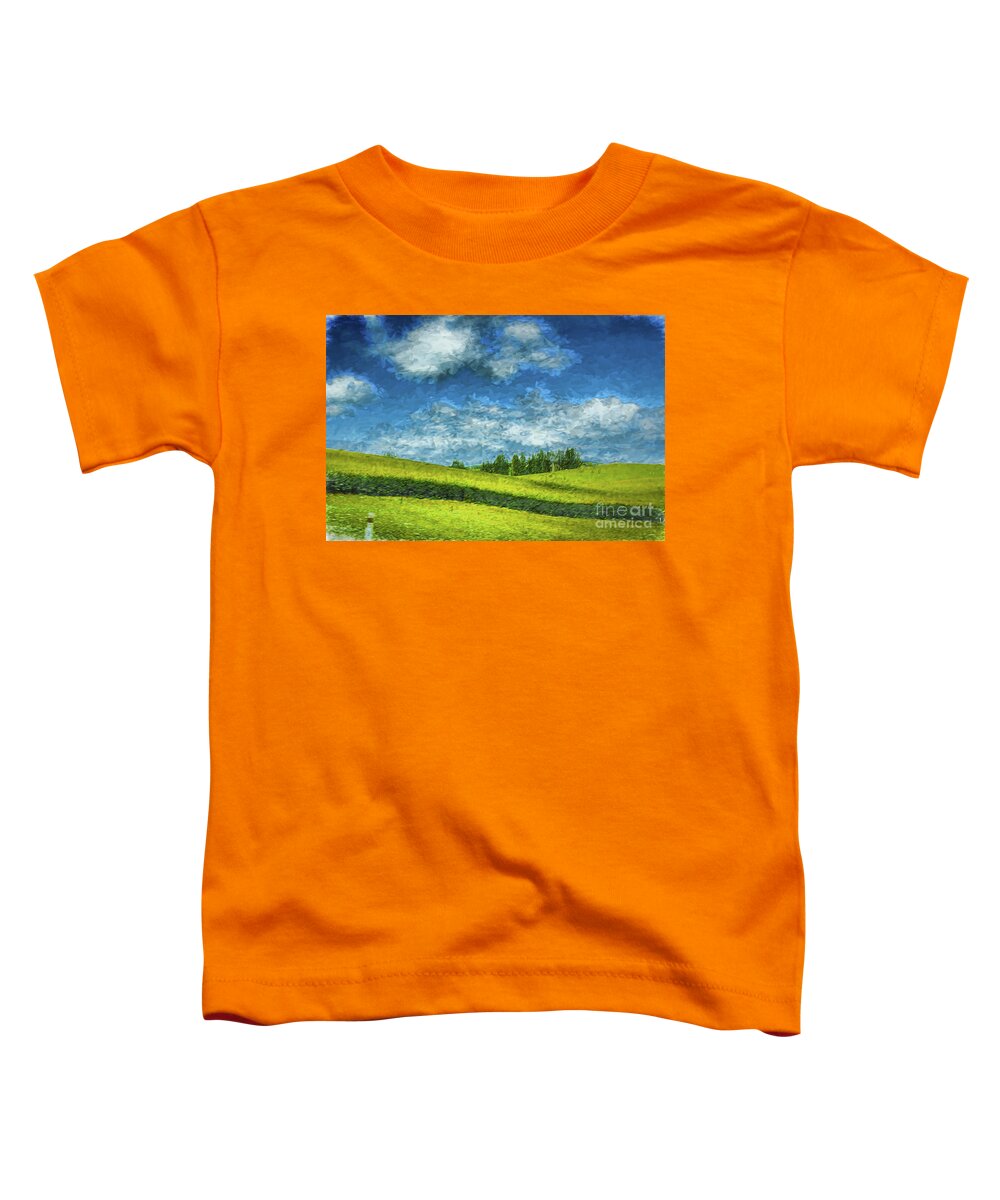 Landscapes New Zealand Toddler T-Shirt featuring the photograph Land Curves by Rick Bragan