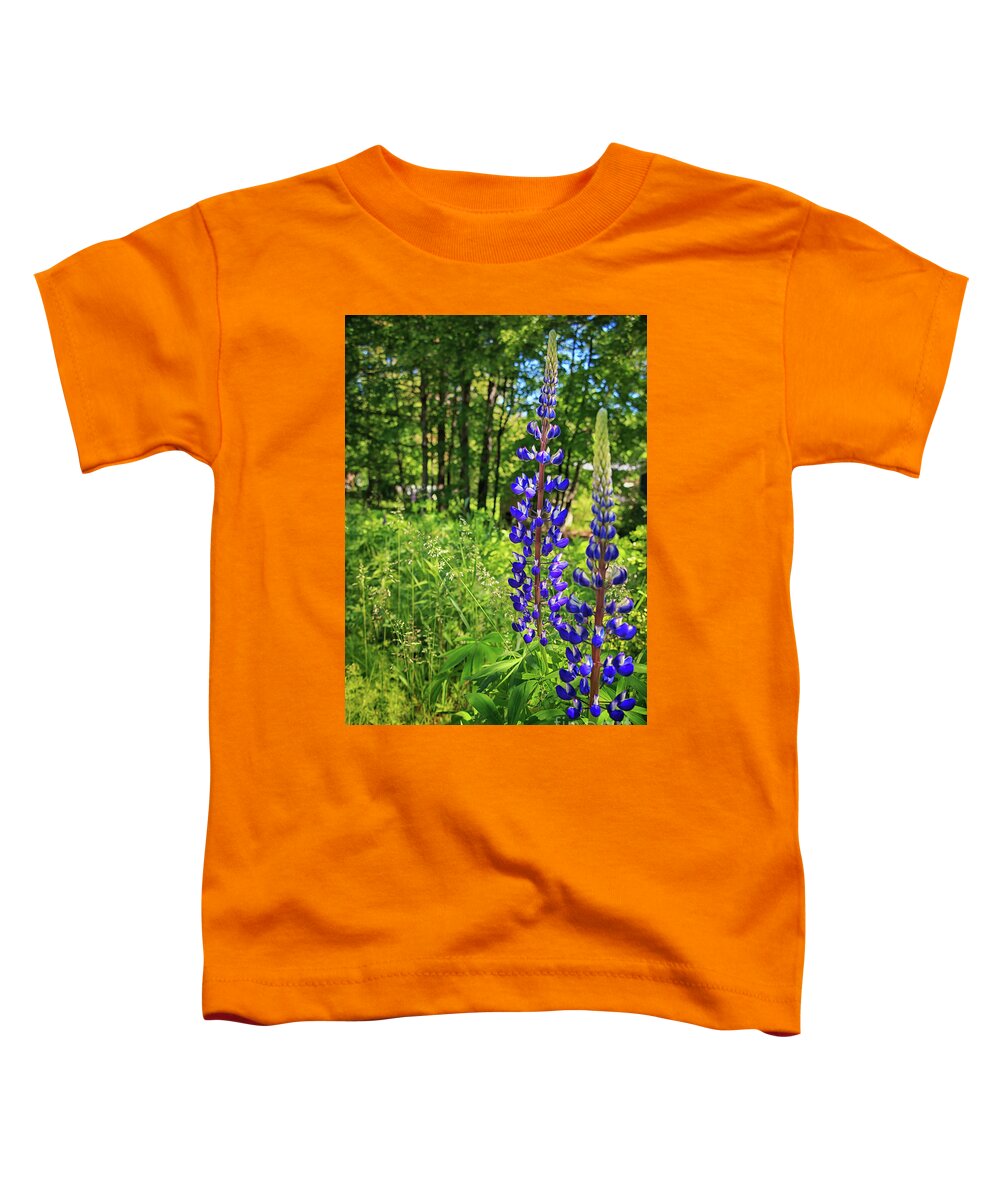 Lupines Toddler T-Shirt featuring the photograph Lupines Lupines by Elizabeth Dow