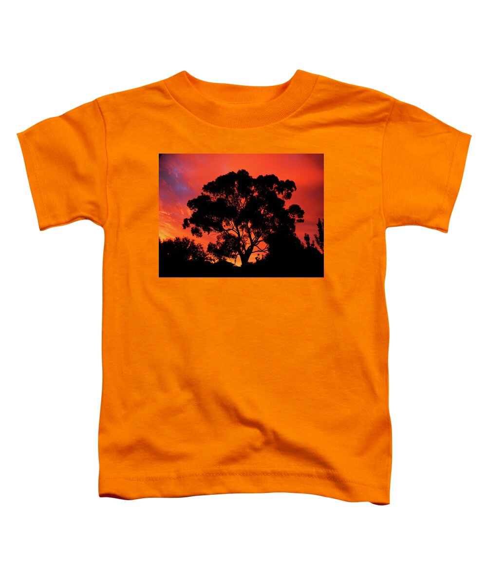 Sunrise Toddler T-Shirt featuring the photograph Morning Heat by Mark Blauhoefer