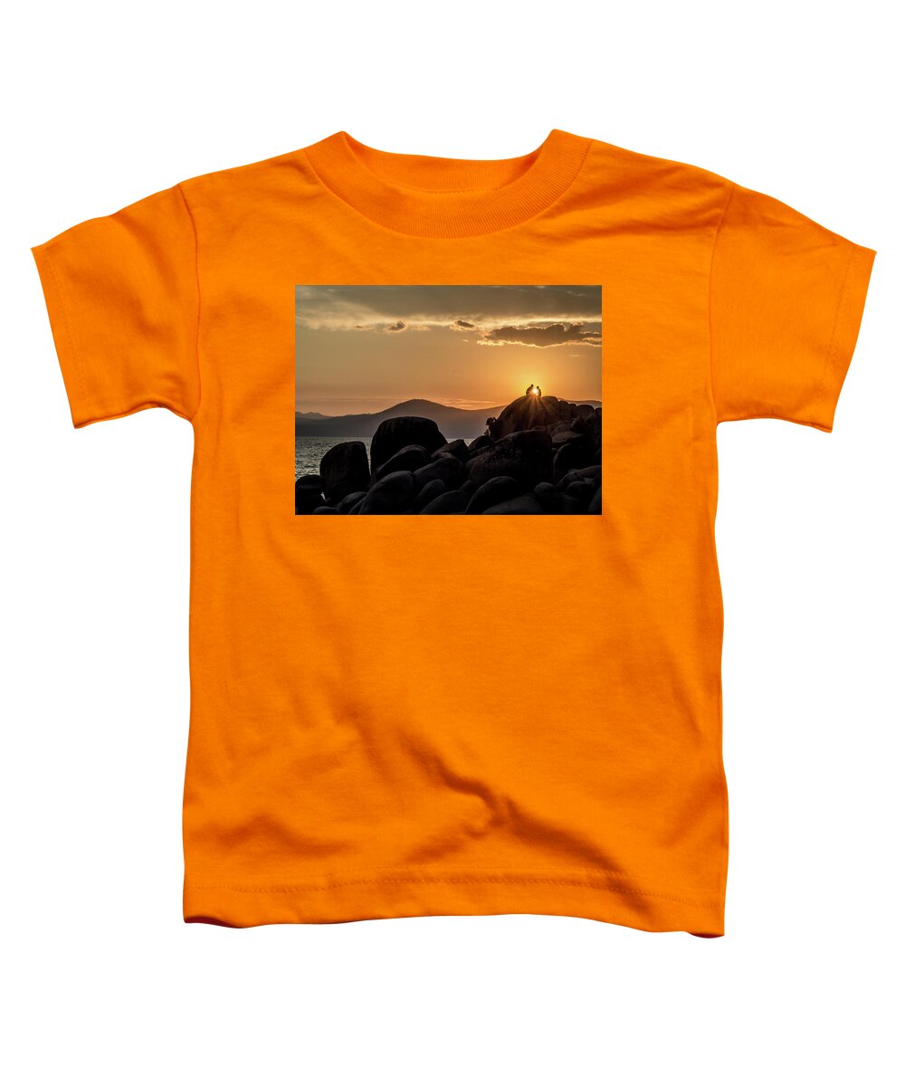 Sand Toddler T-Shirt featuring the photograph Mountain Sunset Romance by Martin Gollery