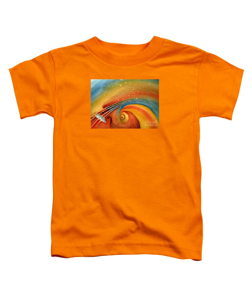 Music Toddler T-Shirt featuring the painting Music in the Spirit by Allison Ashton