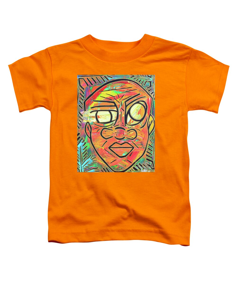 Painting - Acrylic Toddler T-Shirt featuring the painting Nature Boy by Odalo Wasikhongo