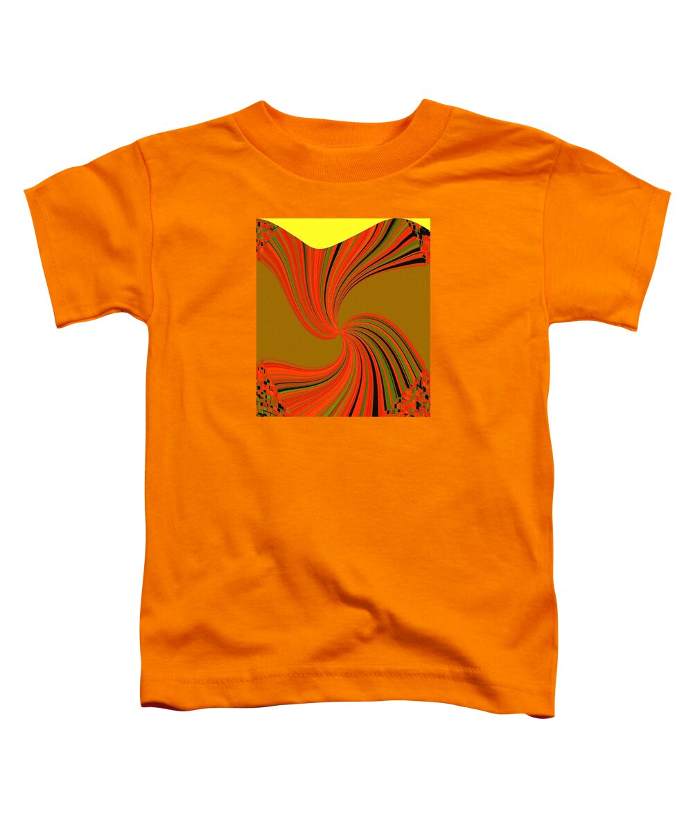 Abstract Toddler T-Shirt featuring the digital art Pizzazz 34 by Will Borden