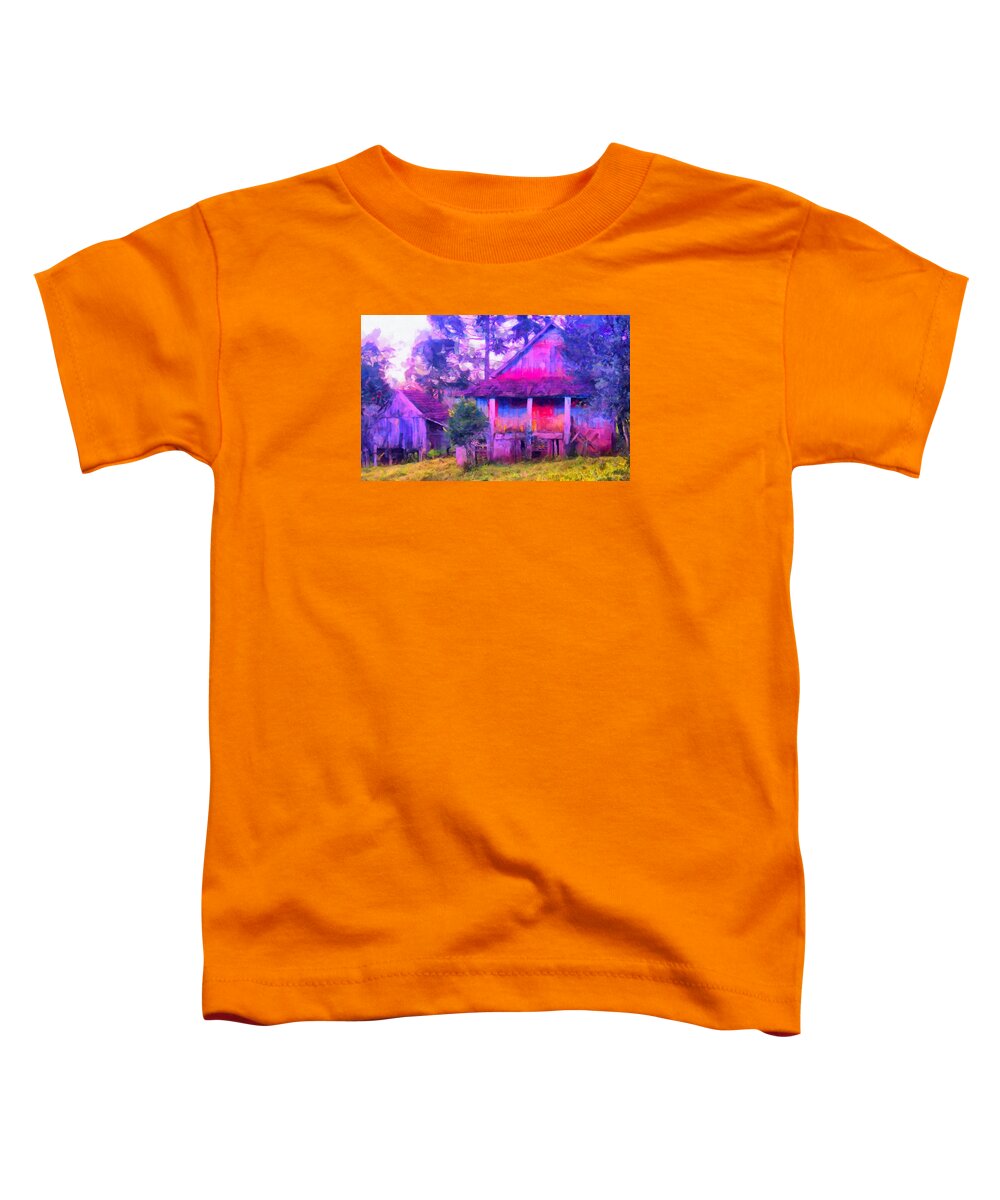 Plank Homes Toddler T-Shirt featuring the digital art Plank Homes by Caito Junqueira