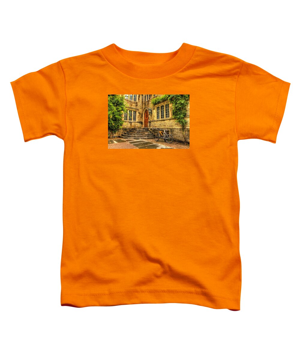 Gothic Toddler T-Shirt featuring the photograph Princeton Gothic building by Geraldine Scull
