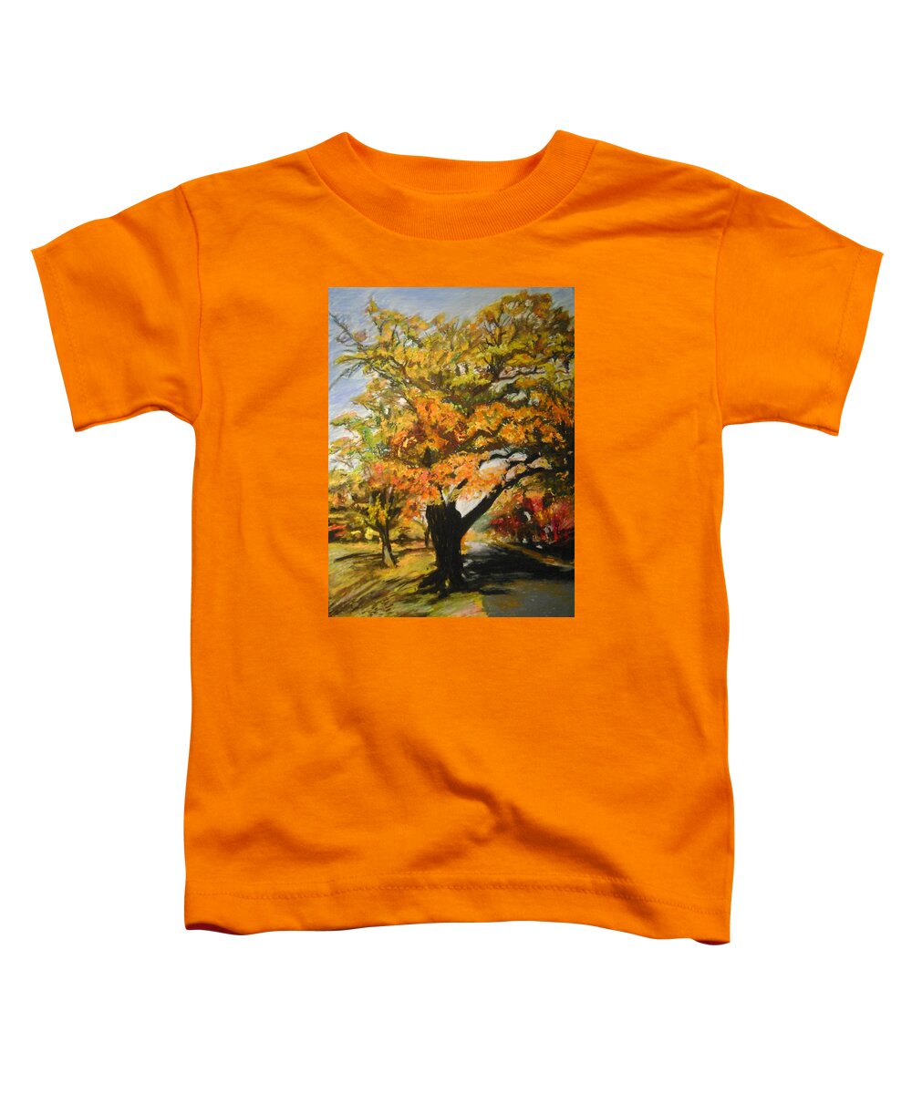 Quabbin Tree Toddler T-Shirt featuring the pastel Quabbin Tree by Therese Legere