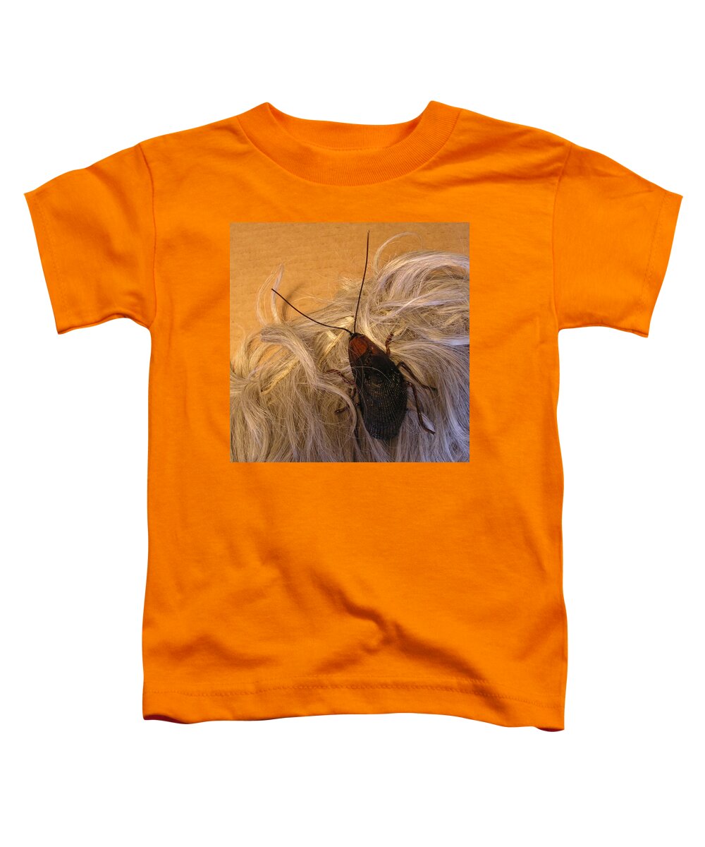 Jewelry Toddler T-Shirt featuring the sculpture Roach Hair Clip by Roger Swezey