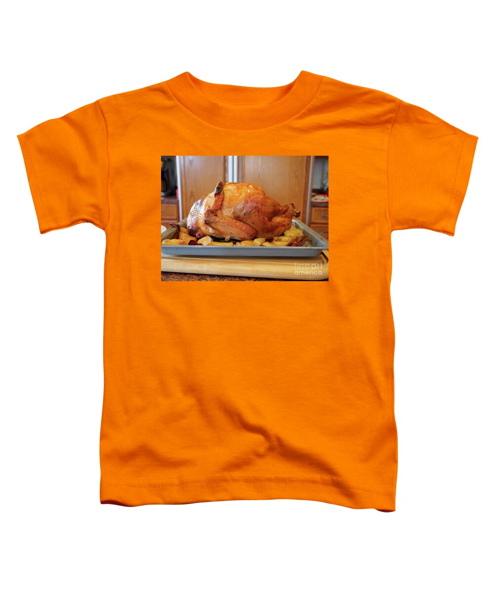 Roast Turkey Toddler T-Shirt featuring the photograph Roast Turkey by Louise Heusinkveld