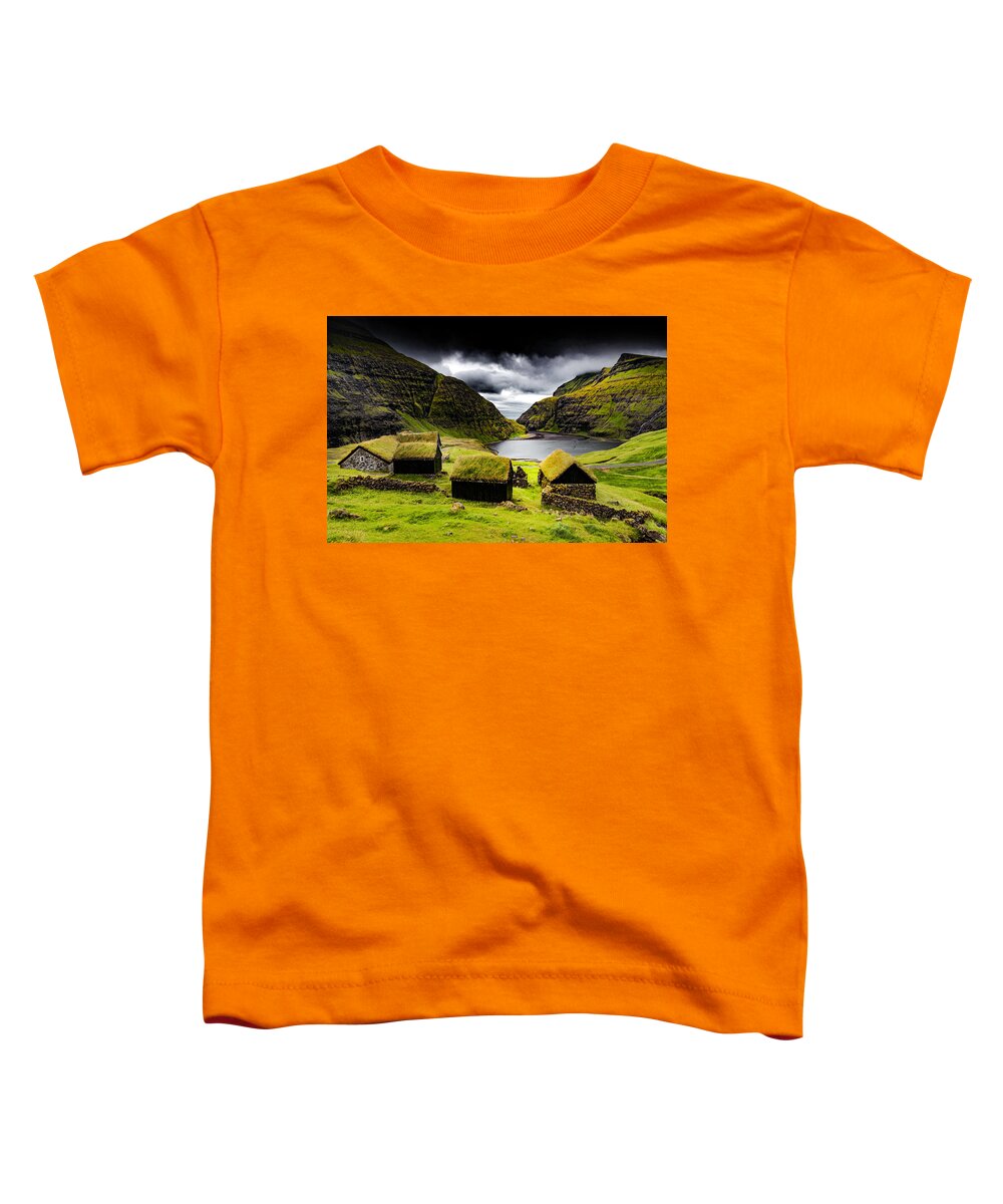 Landscape Toddler T-Shirt featuring the photograph Saksun Vision by Philippe Sainte-Laudy