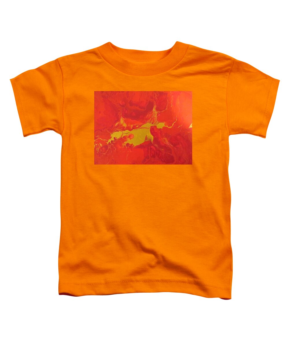 Abstract Toddler T-Shirt featuring the painting Sang by Soraya Silvestri