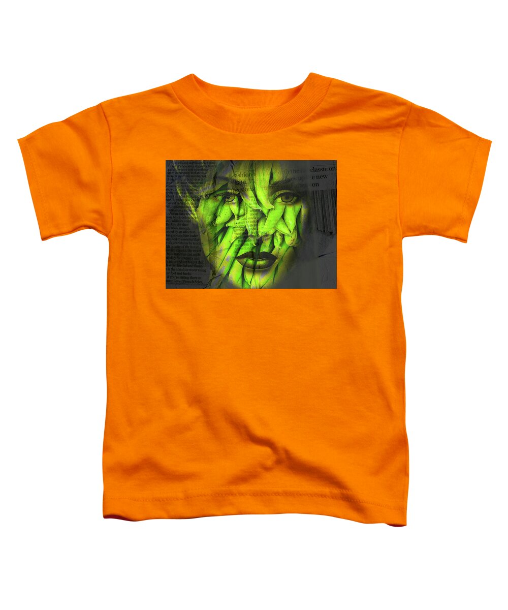 Face Toddler T-Shirt featuring the digital art Say it with beans by Gabi Hampe