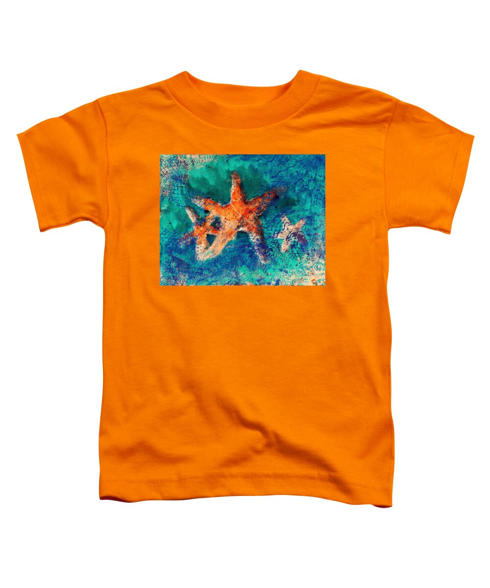 Starfish Toddler T-Shirt featuring the photograph Sea Stars by Micki Findlay