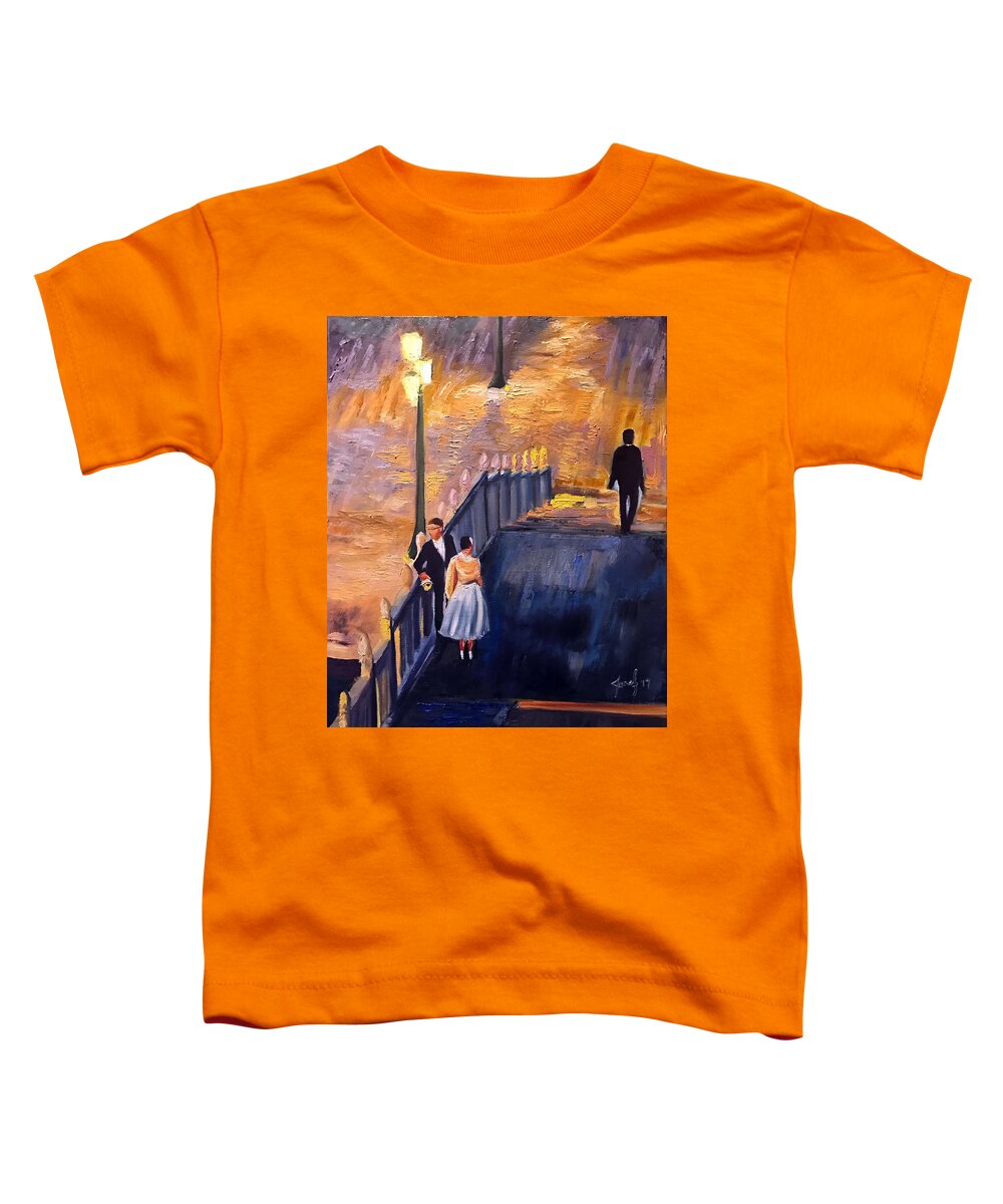 Venice Toddler T-Shirt featuring the painting Second Thoughts ? by Josef Kelly