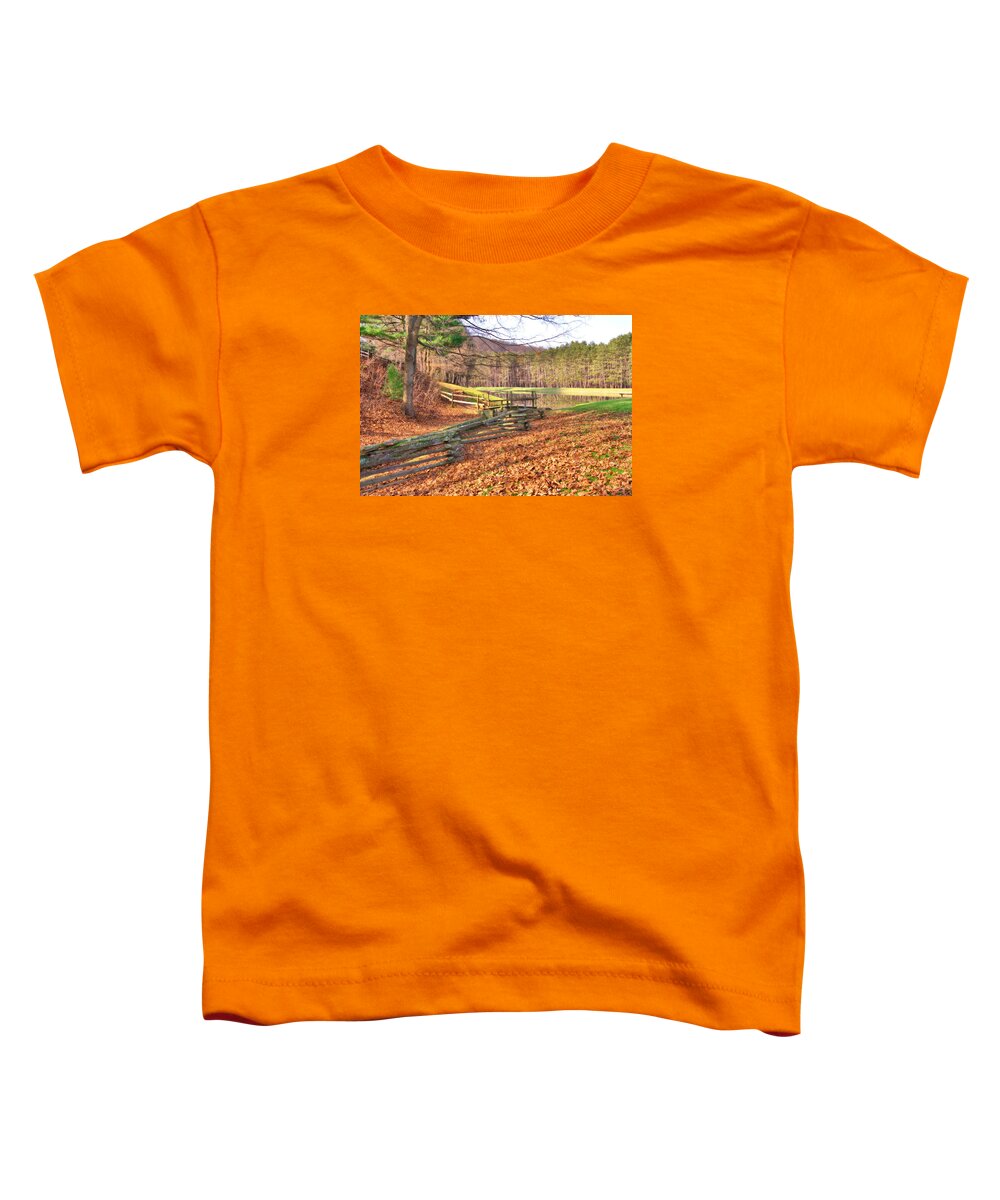 6499 Toddler T-Shirt featuring the photograph Serene Lake by Gordon Elwell