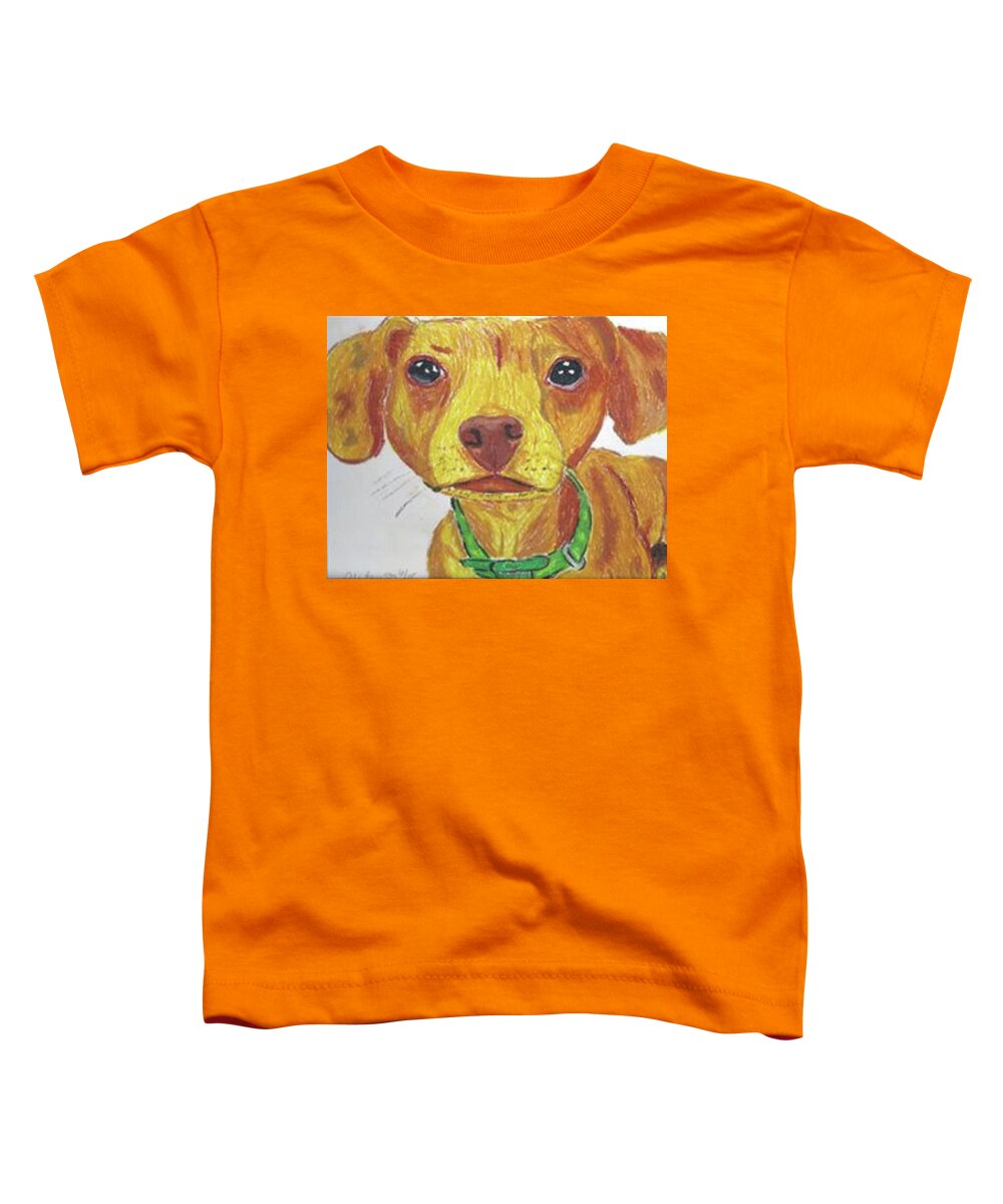 Dog Toddler T-Shirt featuring the pastel Show me the Bacon by Ali Baucom