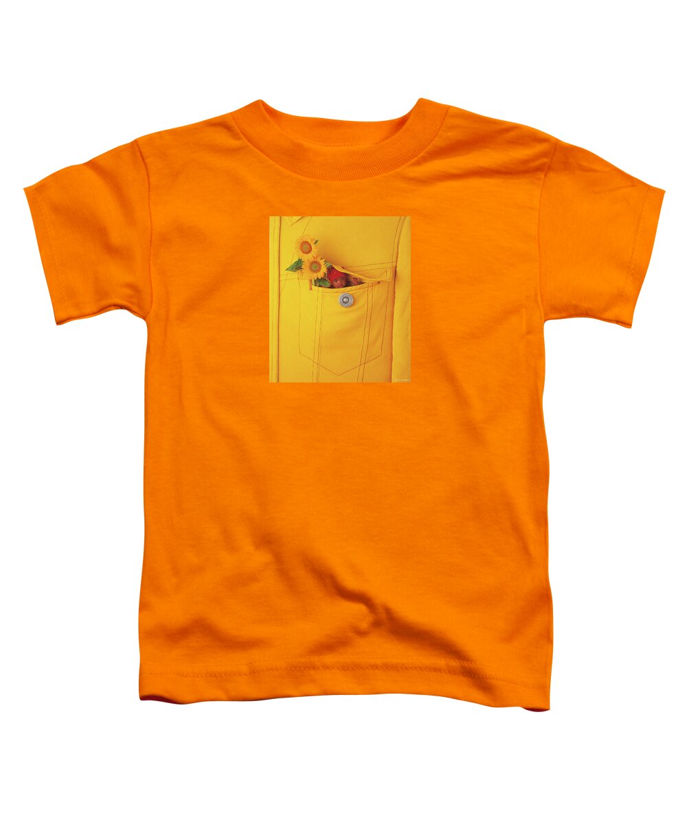 Sunflowers Toddler T-Shirt featuring the photograph Small Change by Anne Geddes
