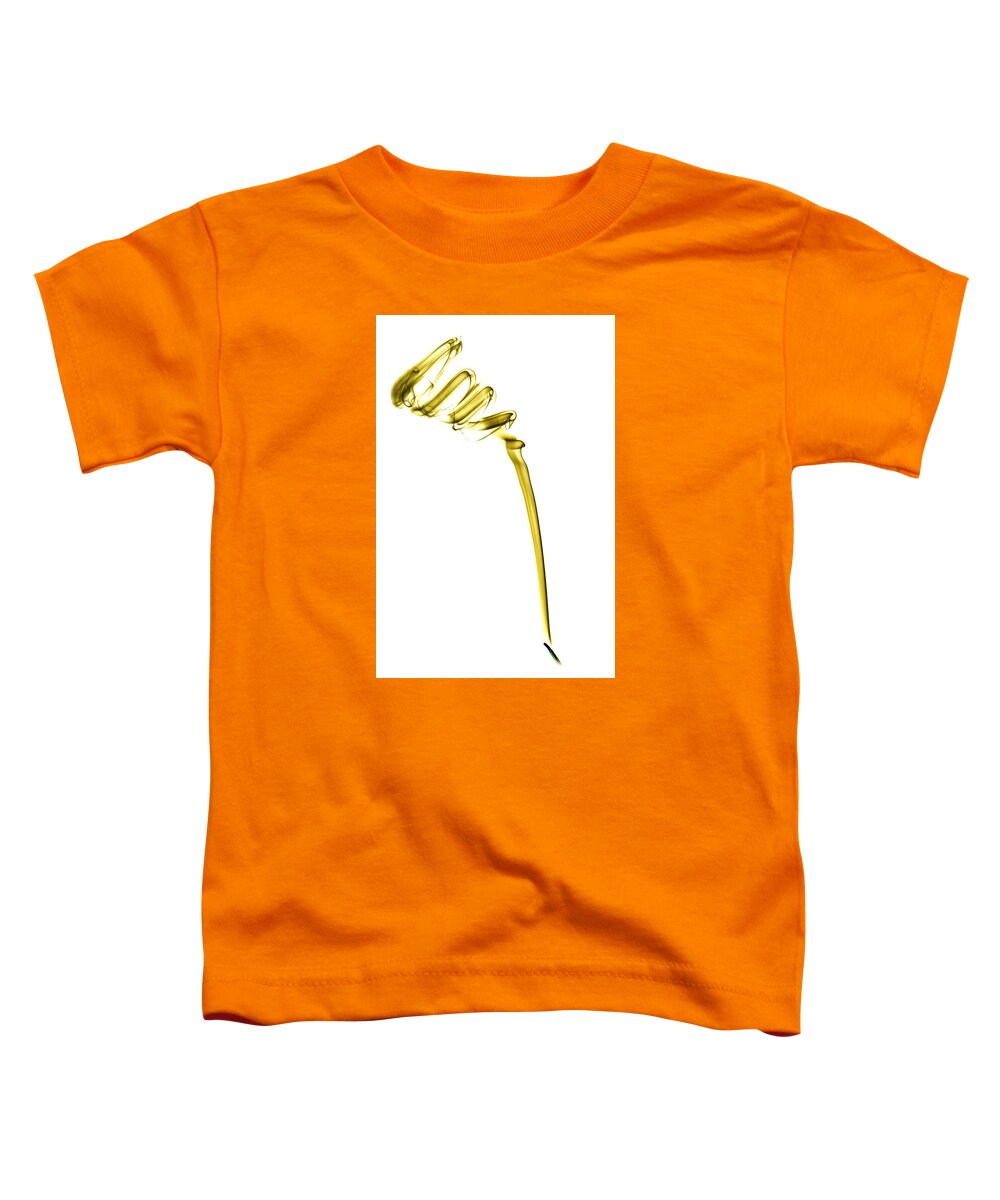 Smoke Toddler T-Shirt featuring the photograph Smokey Spiral in Yellow by Nick Bywater
