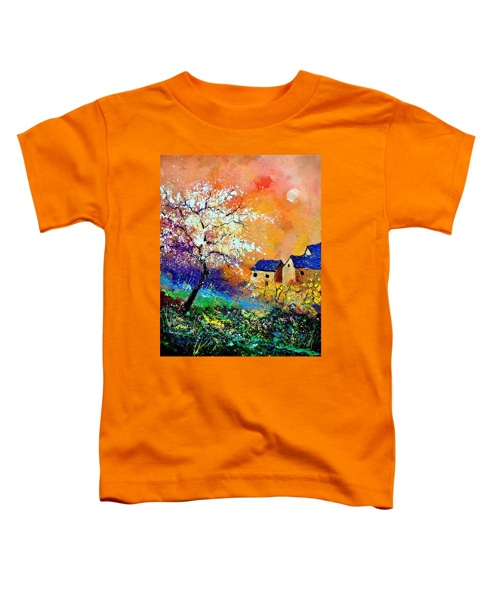 Landscape Toddler T-Shirt featuring the painting Spring 50170 by Pol Ledent