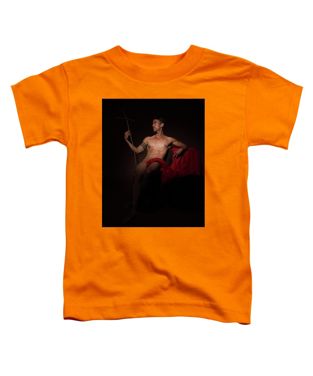 Saint Toddler T-Shirt featuring the photograph St. John the Baptist Reclining 2 by Rick Saint