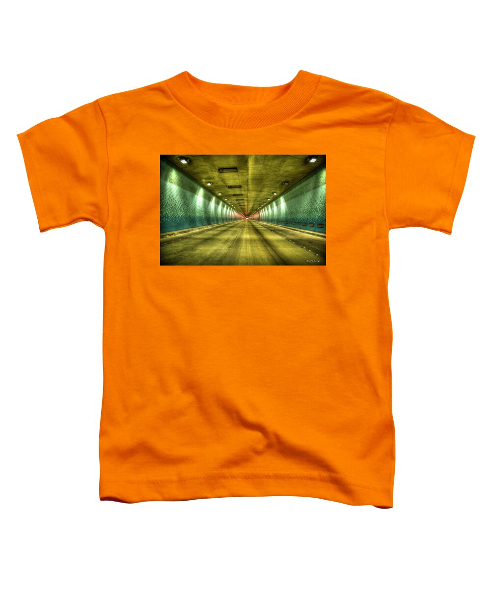 Reid Callaway Tetsuo Harano Tunnel Art Toddler T-Shirt featuring the photograph Standing In Traffic The Tetsuo Harano Tunnel Hawaii Collection Art by Reid Callaway