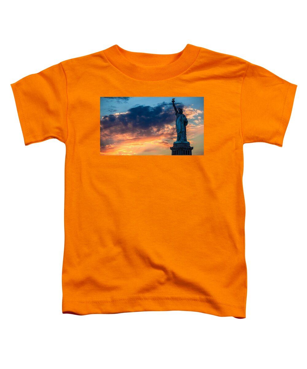 Statue Of Liberty Toddler T-Shirt featuring the photograph Statue of Liberty by Mariel Mcmeeking