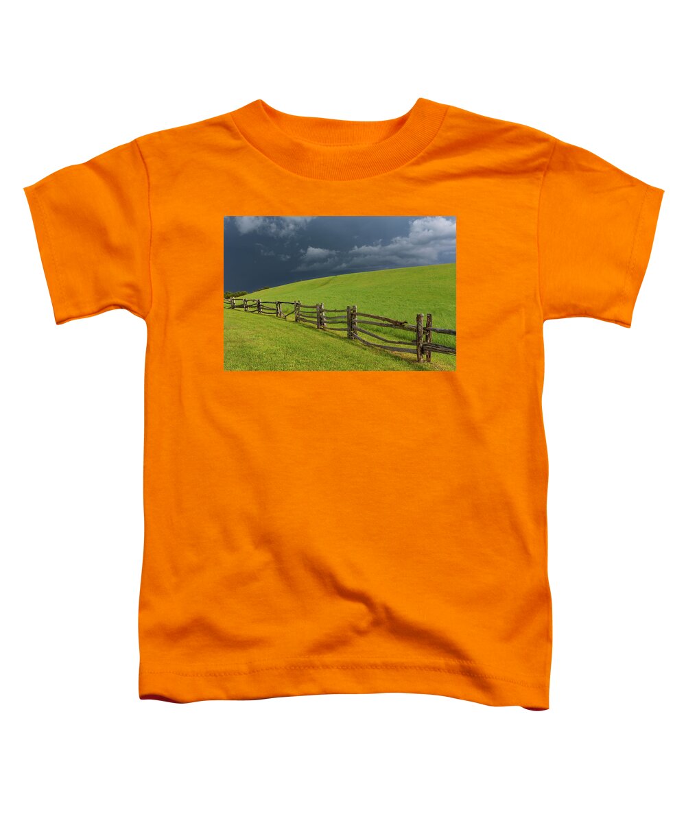 The Lump Overlook Toddler T-Shirt featuring the photograph Storm at The Lump by Jim Neal