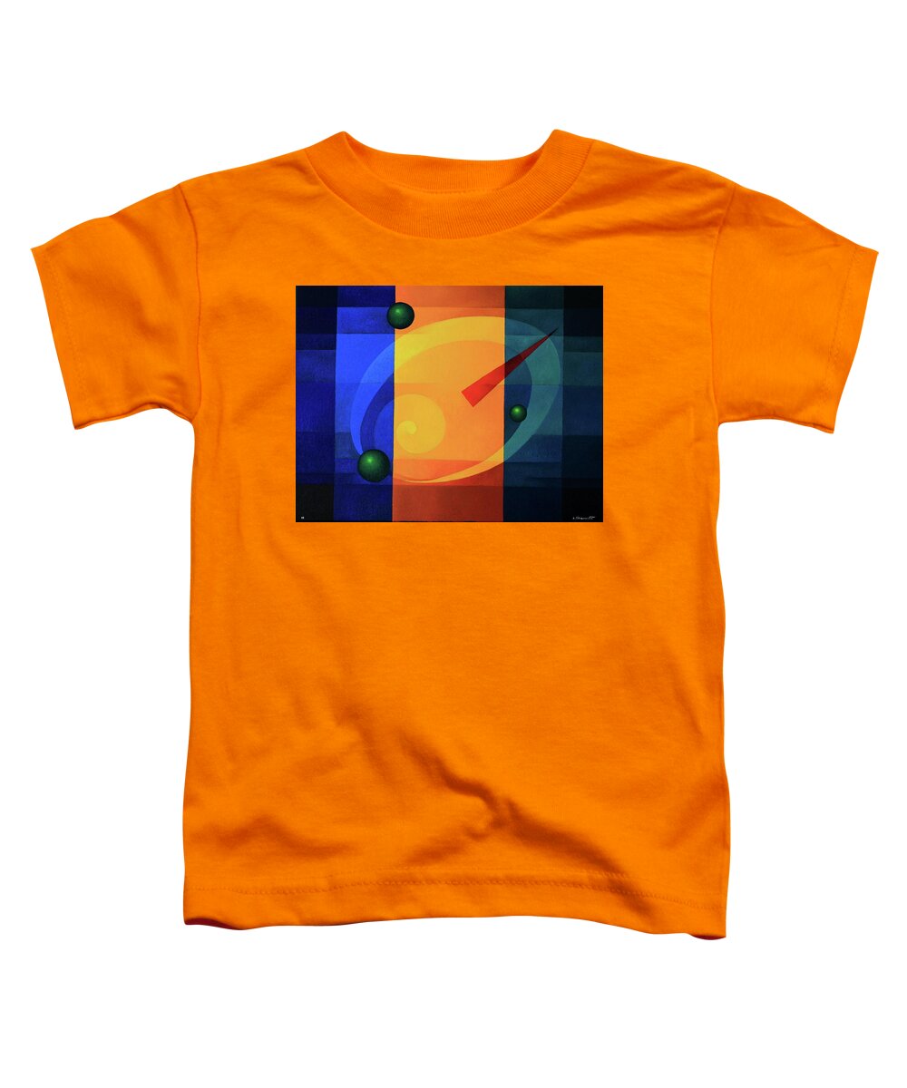 Abstract Toddler T-Shirt featuring the painting study for Human Condition by Alberto DAssumpcao