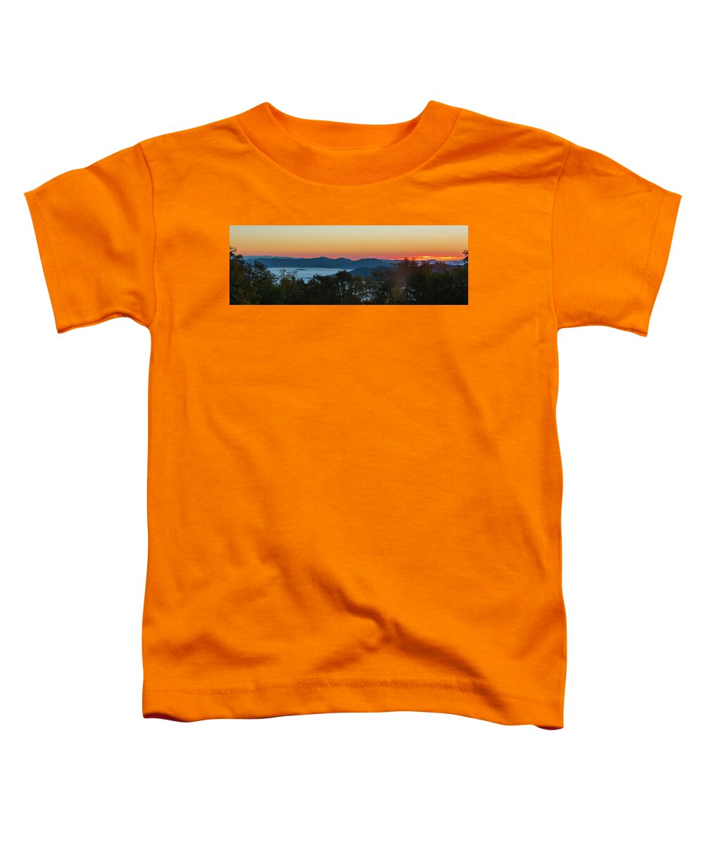 Dawn Toddler T-Shirt featuring the photograph Summer Sunrise - Almost Dawn by D K Wall