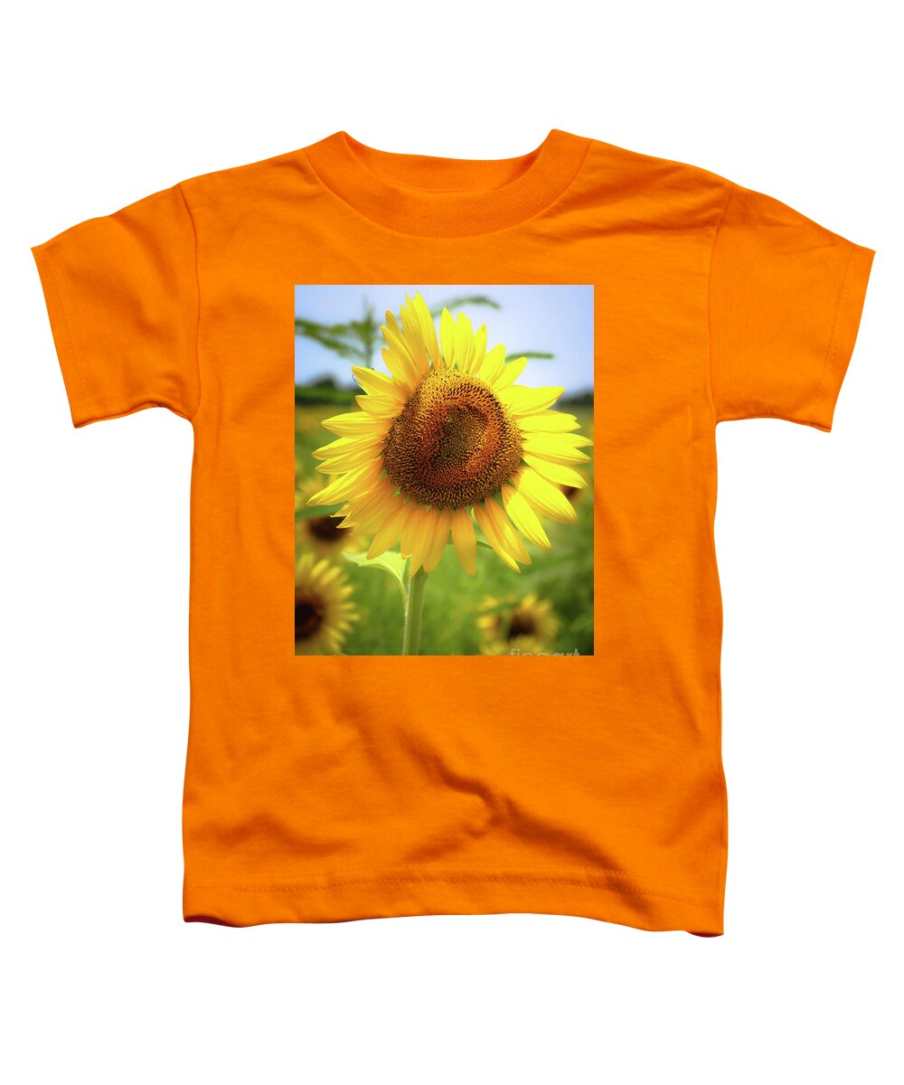 Sunflowers Toddler T-Shirt featuring the photograph Sunflowers in Memphis II by Veronica Batterson