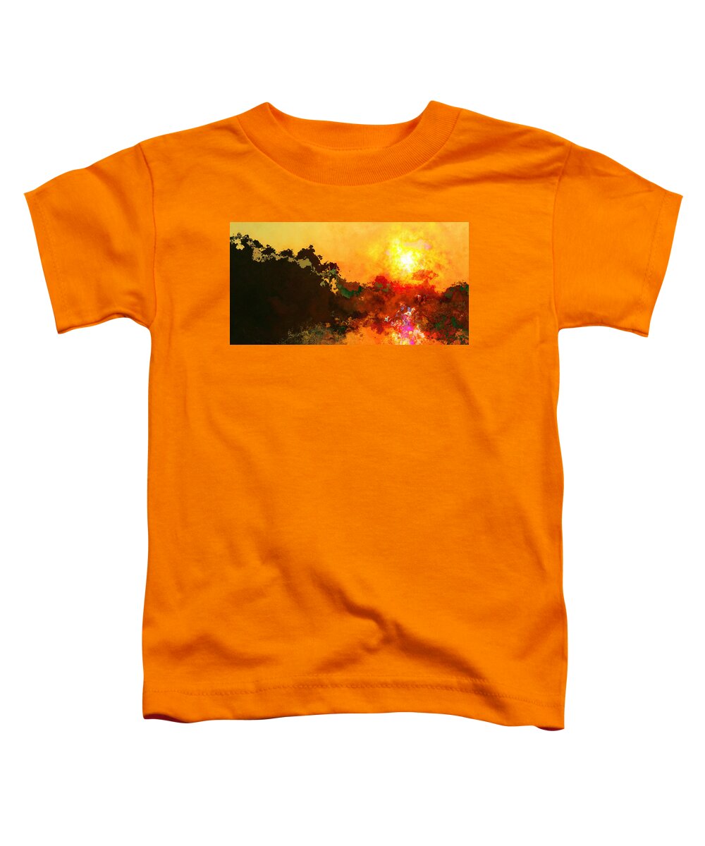 Landscape Toddler T-Shirt featuring the photograph Sunset Shine On by Julie Lueders 