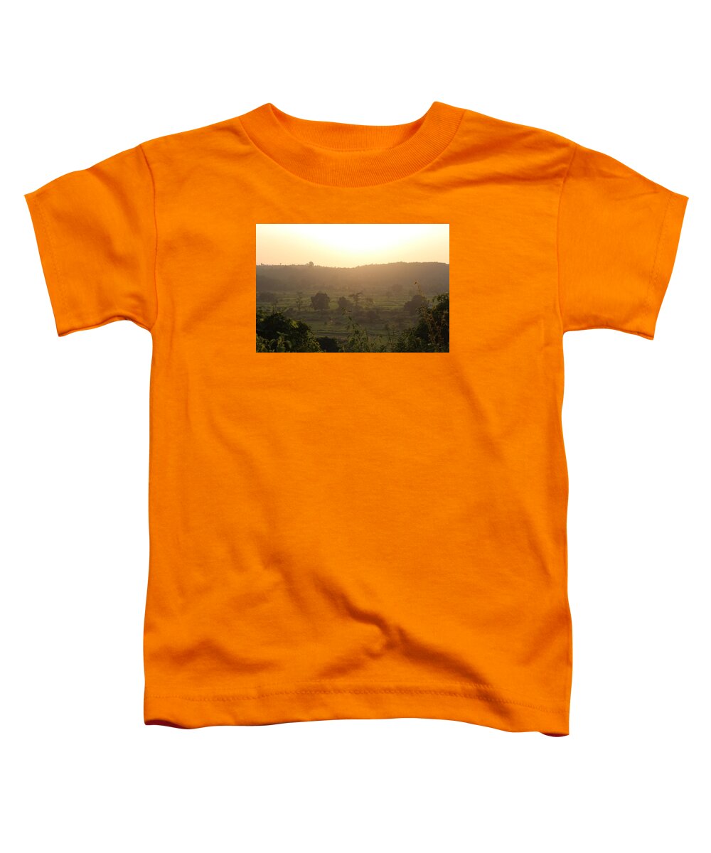 Devi Temple Toddler T-Shirt featuring the photograph Tansa Valley, Vajreshwari from the Devi Temple Complex by Jennifer Mazzucco