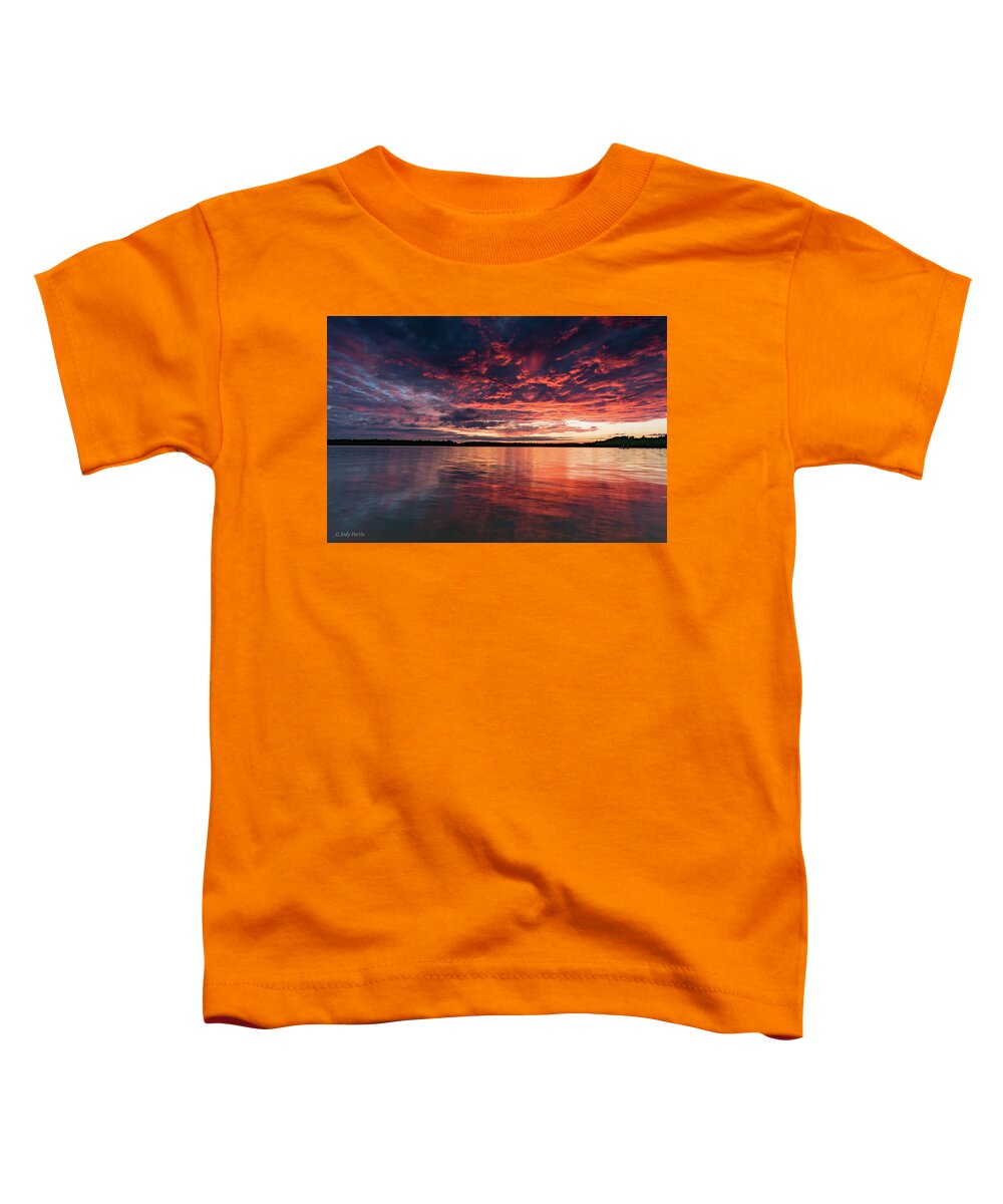 Sunset Toddler T-Shirt featuring the photograph The Greatest Magic Show by Jody Partin